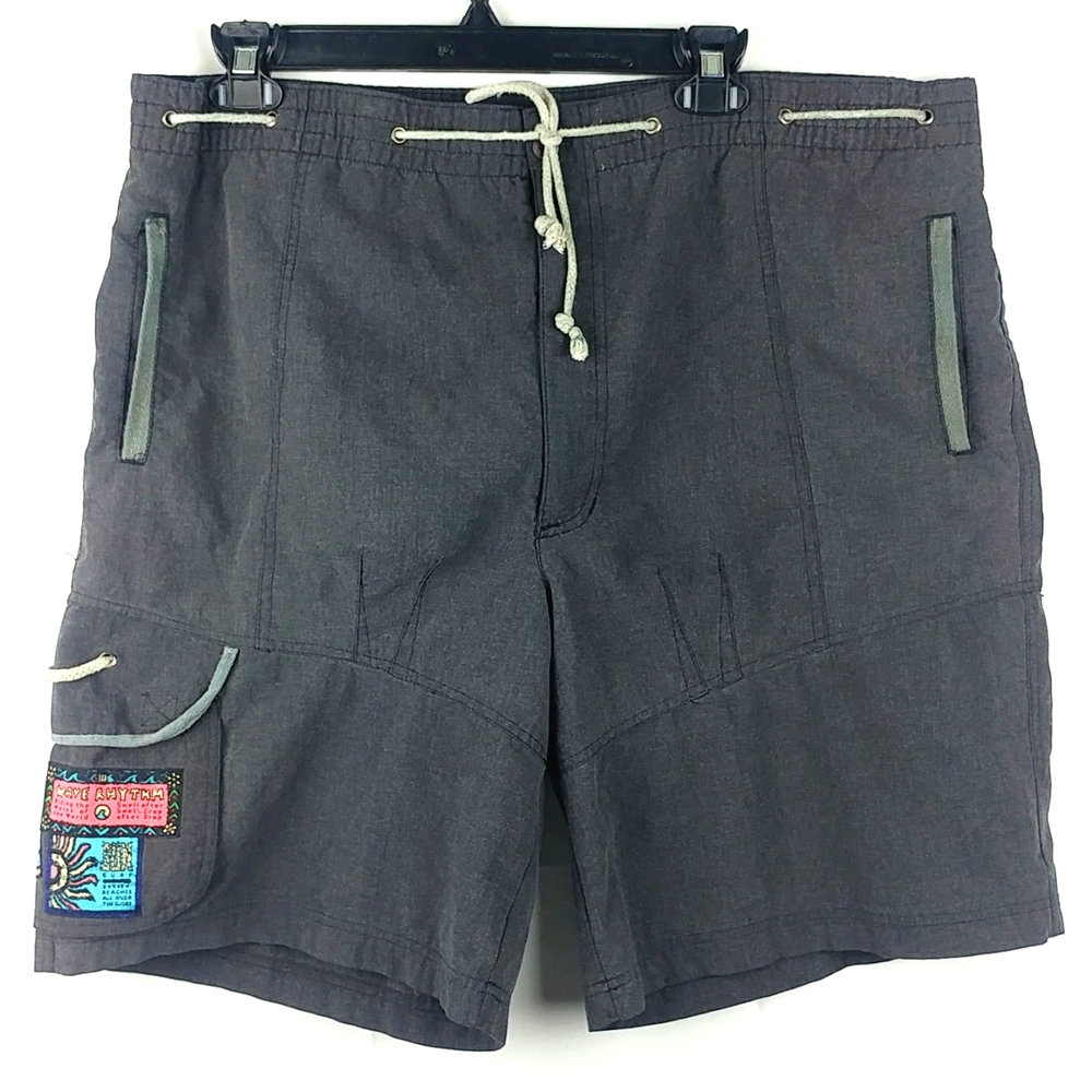 Vintage 90s Men's Gitano Wave Rhythm Board Shorts Size Large